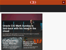 Tablet Screenshot of cio.com.au